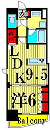 S-RESIDENCEHIKIFUNE 1LDKの間取図画像