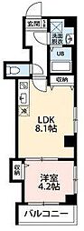 ルル浅草千束 1LDKの間取図画像