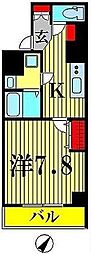 Prussian 1Kの間取図画像