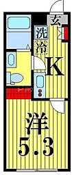 M-station 1Kの間取図画像