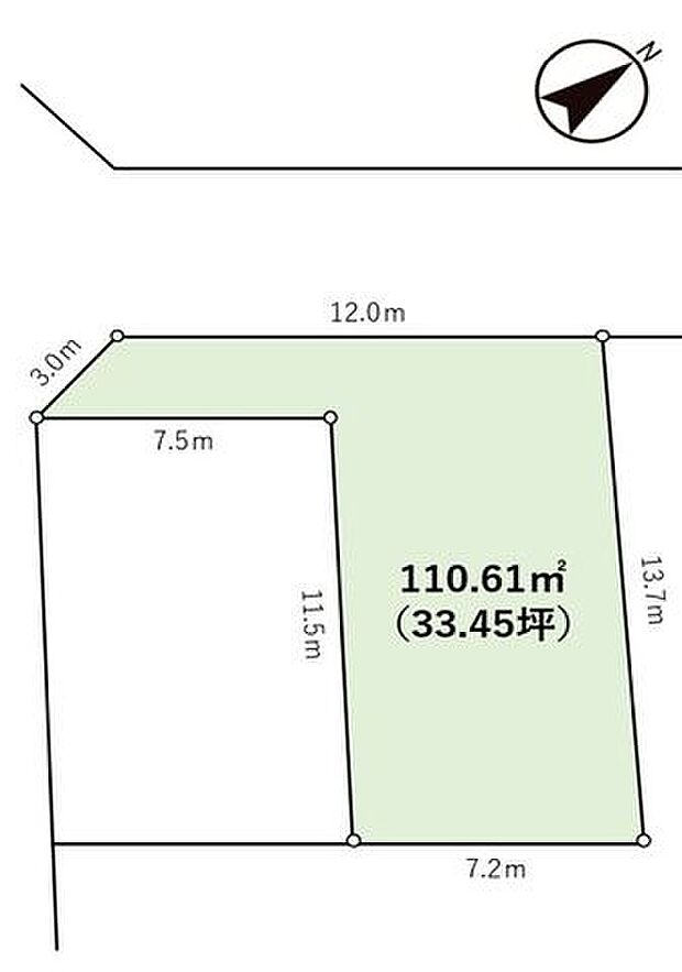 【土地ゆったり33坪!】建物フリープランですのでお好きな間取で建築できます!条件外しご相談ください!