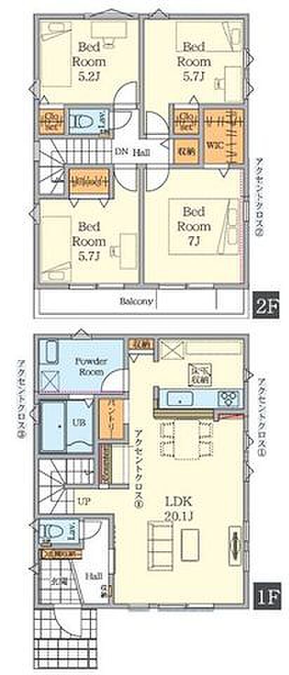 【カースペース並列2台可！南側道路に面しているため陽当たり良好！】20帖以上の広々リビングでリラックス！整理整頓に悩まされることのないゆとりの収納スペース