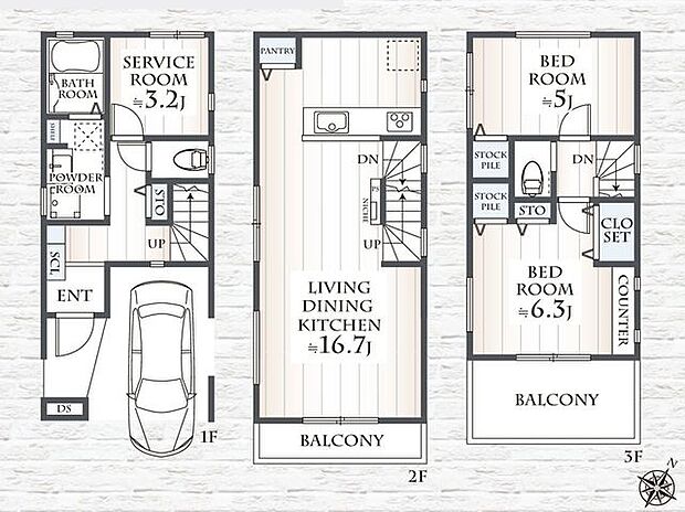 【2線利用可、中央林間駅徒歩9分の好立地!全2区画の分譲地!】南東道路につき陽当たり良好!2面バルコニーに面したリビングと主寝室は光あふれる空間です