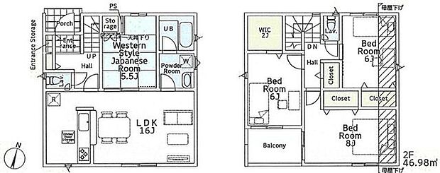 【カースペース並列2台可！安心の耐震・制震構造と性能評価書付き】主寝室はバルコニーに面し光あふれる空間！スーパーや小学校が近く環境充実の暮らしやすい立地！