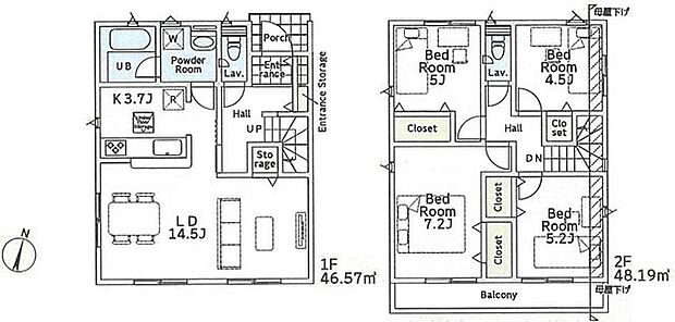 【カースペース並列2台可！安心の耐震・制震構造と性能評価書付き】主寝室はバルコニーに面し光あふれる空間！スーパーや小学校が近く環境充実の暮らしやすい立地！