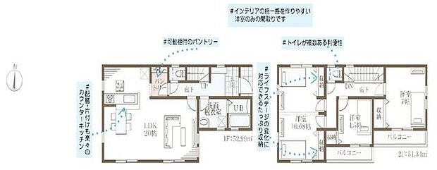 【安心の耐震構造住宅、性能評価書付戸建！駅徒歩10分の好立地！】LDK20帖、南向き！スーパー、コンビニ、ドラッグストアなど徒歩10分以内で生活便利！