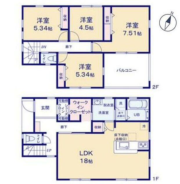 【安心の性能評価を取得した、全8棟の新築分譲住宅】パントリーやセカンドバルコニーなど、快適な暮らしをサポートする設備も充実。