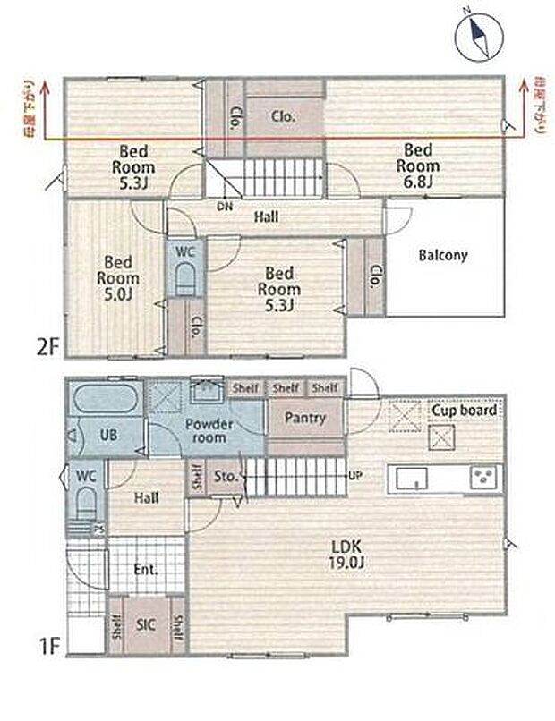 【全2棟！緑園都市駅徒歩11分！カースペース3台可！】食洗機やミラブルzeroなど設備充実WIC、SIC、パントリーなどに加え全居室収納スペースあり！