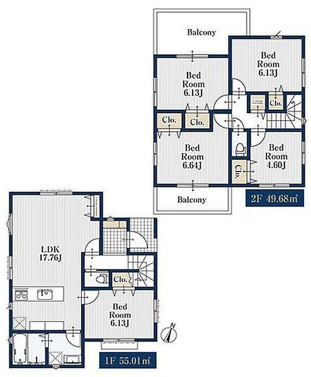 【人気の鵠沼海岸駅徒歩4分！土地39坪のゆったり5LDK！駐車場2台可！】全室二面採光・両面バルコニーで解放感ある間取！モデルハウスございます！