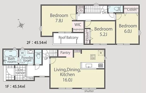 【敷地30坪以上！全居室採光重視の南向きで陽当たり良好！】相鉄線「さがみ野」駅バス9分「寺尾」停徒歩5分全居室収納に加えWICや通路収納あり