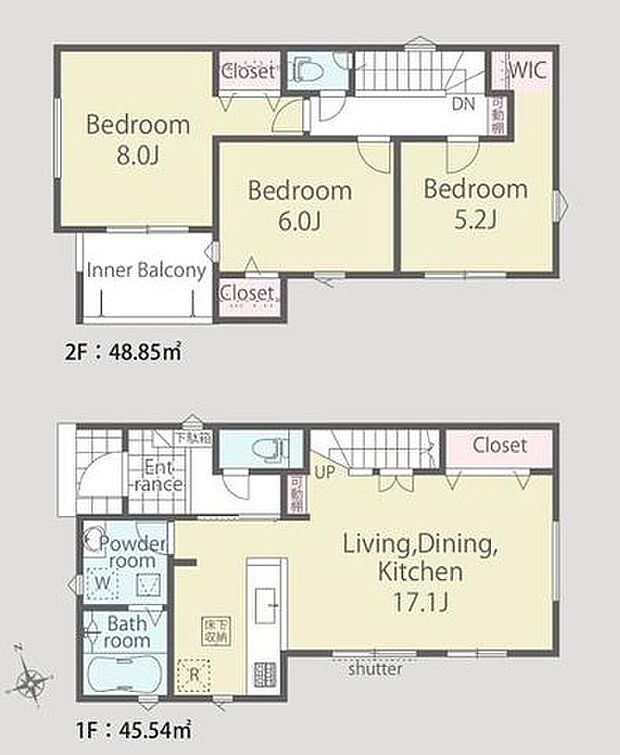 【敷地30坪以上！全居室採光重視の南向きで陽当たり良好！】相鉄線「さがみ野」駅バス9分「寺尾」停徒歩5分全居室収納に加えWICや通路収納あり