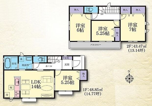 【桜ヶ丘駅徒歩11分！土地100m2超、全4棟の長期優良住宅】安心の耐震構造と性能評価書付き全居室収納スペースあり駅まで徒歩圏内で通勤通学に便利
