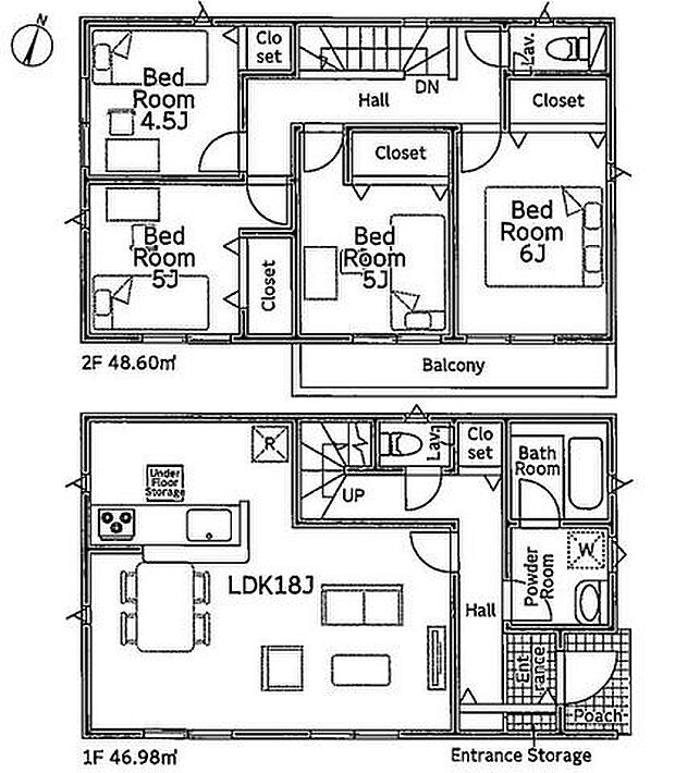 【駅徒歩10分の好立地！安心の制震・耐震構造、性能評価書付戸建！】LDK18帖！全室収納付きの4LDK！すぐに内覧できるモデルハウスございます！