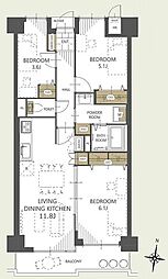 間取図画像 3LDK