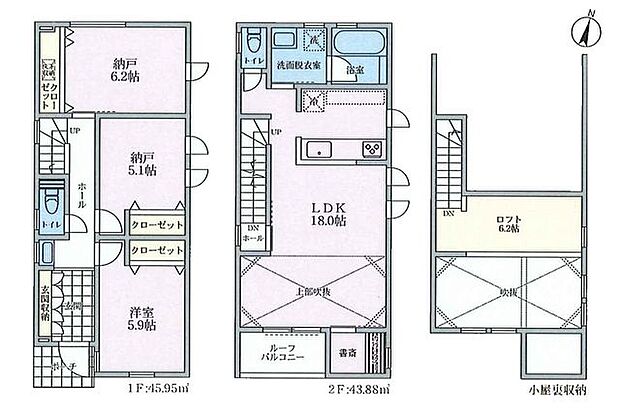【海を身近に！辻堂駅まで徒歩28分！吹抜けで開放感のあるLDK】カースペース2台可2階リビングのため周囲の目を気にせずプライバシーを確保ロフトあり