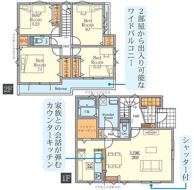 【敷地面積全棟130平米以上、全3棟の分譲住宅！駐車場2台可能です！】LDK20帖以上の4LDK！スーパーまで徒歩10分！モデルハウスございます！