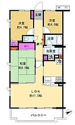 間取図画像 3LDK