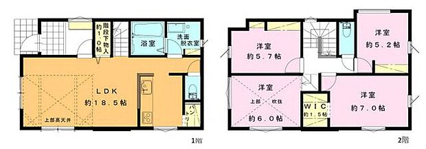 【デザイン性の高いフルハイトドア！LDK18帖超の長期優良住宅】カースペース2台可入谷駅徒歩18分、座間駅徒歩24分吹抜けで開放的な空間