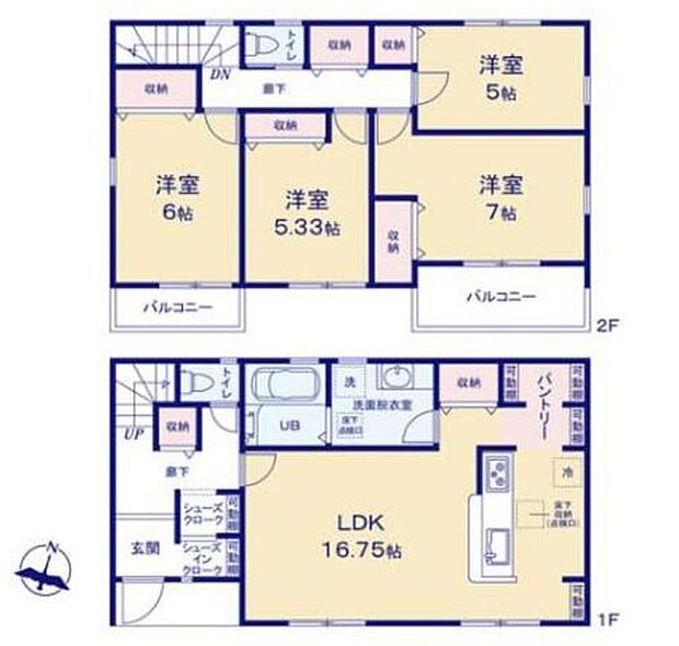 【最終1棟！長期優良住宅＋設計・建設性能評価書付き】南林間駅徒歩18分、バス利用可停歩1分南向き二面バルコニーで陽当たり良好SIC、パントリーあり