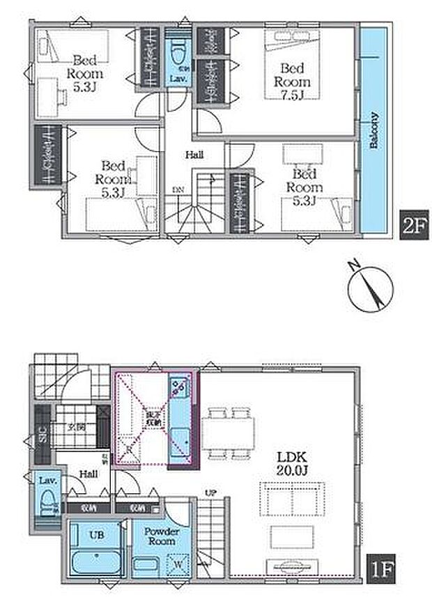 【全2棟！LDK18帖以上の広々設計！周辺には商業施設が充実】前面道路約6.2mで開放感あり駐車もスムーズ2沿線利用可能な茅ヶ崎駅までバス12分停歩4分