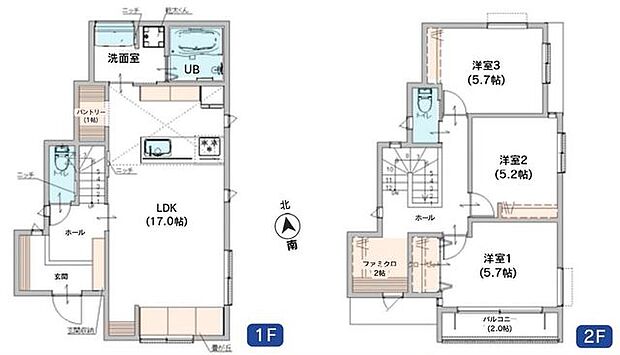 【接道南向きで陽当り通風良好!木目調・グレーの上質なくつろぎ空間!】LDK17.0帖、主寝室5.2帖!南バルコニーで陽当り良好!