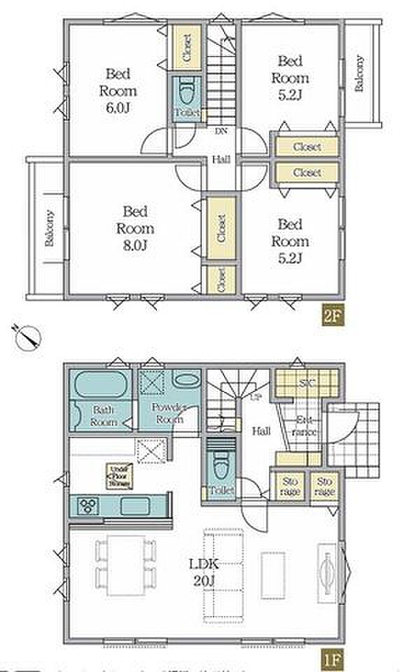 【開放感あふれる南西角地に佇む、広々LDK20帖】敷地面積40坪超！ゆとりある間取り南東側隣地との建物離隔が大きく陽当たり良好カースペース2台可