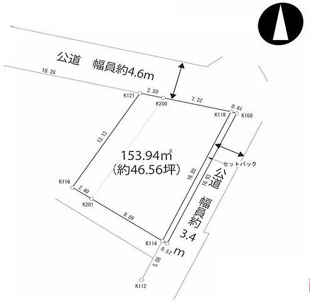 【2面接道の角地で通風良好で開放感に恵まれた立地！】敷地面積46坪超こだわりを反映できる建物フリープラン対応小学校、公園が近く子育て環境良好