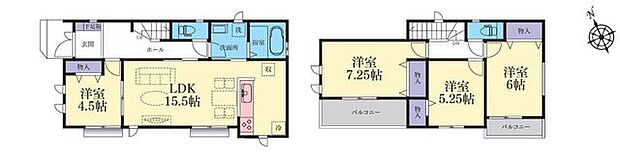 【土地36坪の整形地！安心の耐震構造と性能評価書付き物件】カースペース並列2台可近隣に緑豊かな公園「大庭城址公園（約300ｍ徒歩4分）」