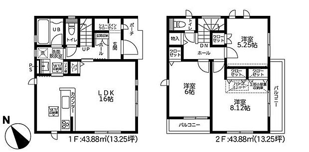 【16帖LDKと充実の収納!制震ダンパーや断熱等級5を備えた閑静な住宅街】全居室収納に加えパントリーや小屋裏収納完備大型浴室TVや食洗機など設備充実!
