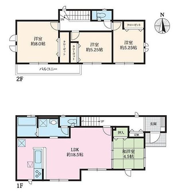 【長期優良住宅認定、開発分譲地の新築戸建!敷地広々40坪以上】カースペース2台可主要採光南向きのため陽当たり良好LDK18帖以上のゆとりある間取り