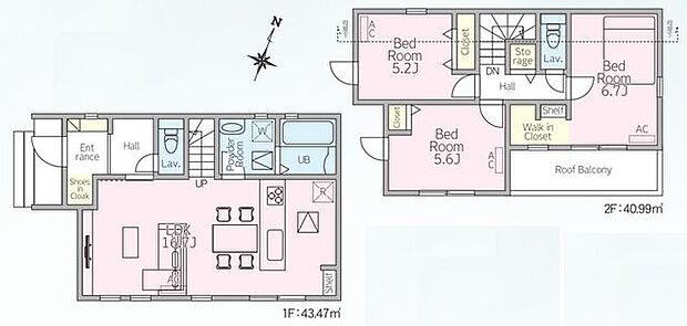 【安心の耐震構造住宅、性能評価書付の長期優良住宅！】南東角地につき陽当りよく解放感あります！駐車場2台可能！SICやWIC等収納充実！モデルハウスございます！