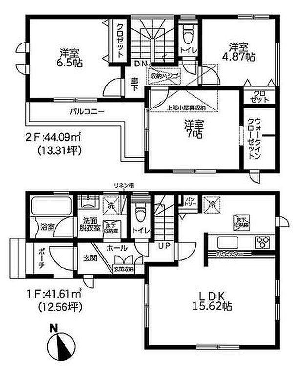 【断熱性能等級5の3LDK。大型浴室テレビやカードキーなど設備充実!】前面道路幅員6mで解放感ある立地です!WIC、パントリーリネン棚など収納豊富!