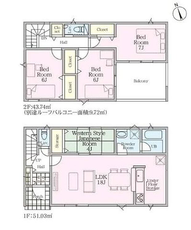 【綾瀬市早川の新築分譲全6棟。南向きLDK16帖以上の開放的な空間】カースペース2台以上駐車可全居室南向きで陽当たり良好耐震等級3+制振装置搭載住宅性能評価ダブル取得防犯カメラ完備
