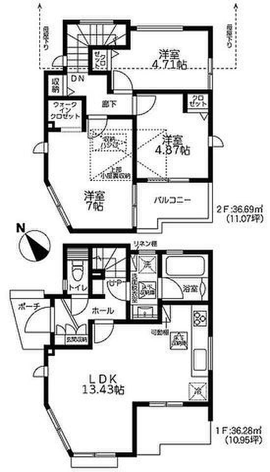【即内見できるモデルハウスあります!南西道路で陽当り良好!】断熱性能等級5の省エネ住宅!小屋裏収納やウォークインクローゼットで収納豊富です!