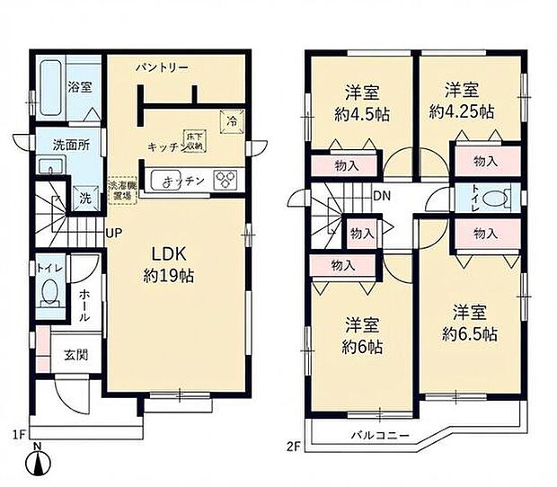 【敷地37坪以上!長期優良住宅4LDK!モデルハウスご用意♪】カースペース2台可南道路接道&南向きバルコニーにつき陽当たり良好買い物に便利な周辺環境