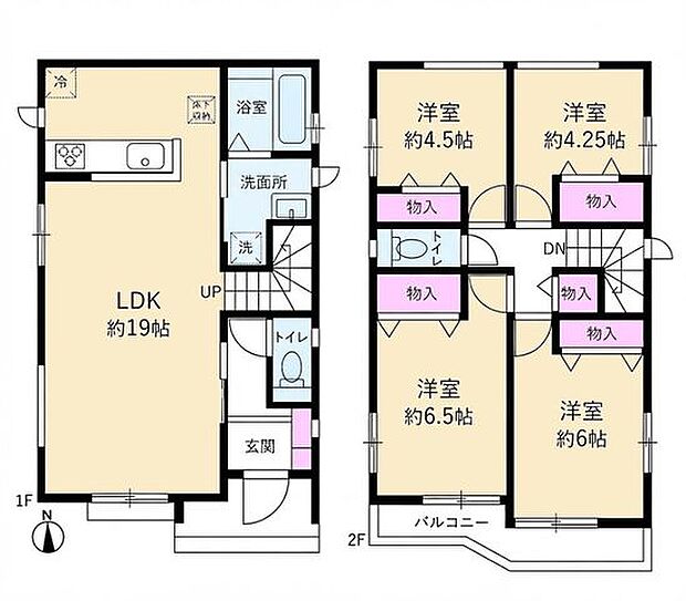【敷地37坪以上!長期優良住宅4LDK!モデルハウスご用意♪】カースペース2台可南道路接道&南向きバルコニーにつき陽当たり良好買い物に便利な周辺環境