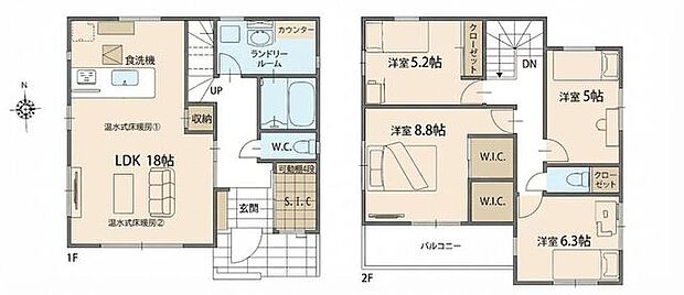 【敷地面積42坪以上!南向きで陽当り良好な4LDK!いつでも見学可能♪】湘南海岸公園徒歩4分!片瀬江ノ島駅も徒歩圏内2WIC・SIC・床暖房・食洗機など設備充実