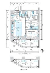 東京メトロ丸ノ内線 四谷三丁目駅 徒歩6分の賃貸マンション 3階2LDKの間取り