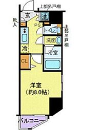 東京メトロ副都心線 新宿三丁目駅 徒歩3分の賃貸マンション 12階1Kの間取り