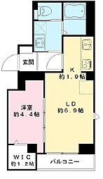 東京メトロ半蔵門線 半蔵門駅 徒歩4分の賃貸マンション 1階1LDKの間取り