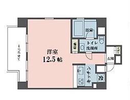 東京メトロ丸ノ内線 四谷三丁目駅 徒歩2分の賃貸マンション 5階1Kの間取り