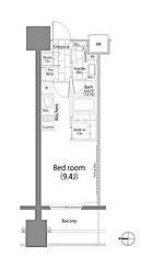 東京メトロ有楽町線 麹町駅 徒歩2分の賃貸マンション 10階ワンルームの間取り