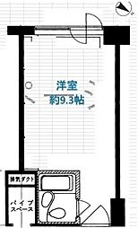 東京メトロ有楽町線 麹町駅 徒歩2分の賃貸マンション 6階ワンルームの間取り