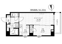 東京メトロ有楽町線 江戸川橋駅 徒歩4分の賃貸マンション 2階1LDKの間取り