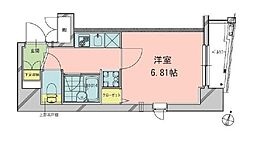東京メトロ南北線 東大前駅 徒歩1分の賃貸マンション 3階1Kの間取り
