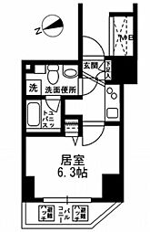 東京メトロ千代田線 湯島駅 徒歩7分の賃貸マンション 10階1Kの間取り