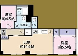 都営三田線 春日駅 徒歩4分の賃貸マンション 1階2LDKの間取り
