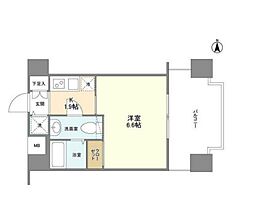 都営新宿線 九段下駅 徒歩4分の賃貸マンション 11階1Kの間取り