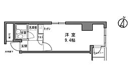 都営大江戸線 春日駅 徒歩3分の賃貸マンション 7階ワンルームの間取り
