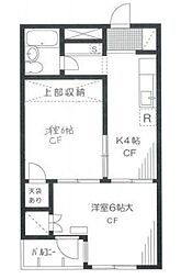 都営大江戸線 春日駅 徒歩4分の賃貸マンション 3階2Kの間取り